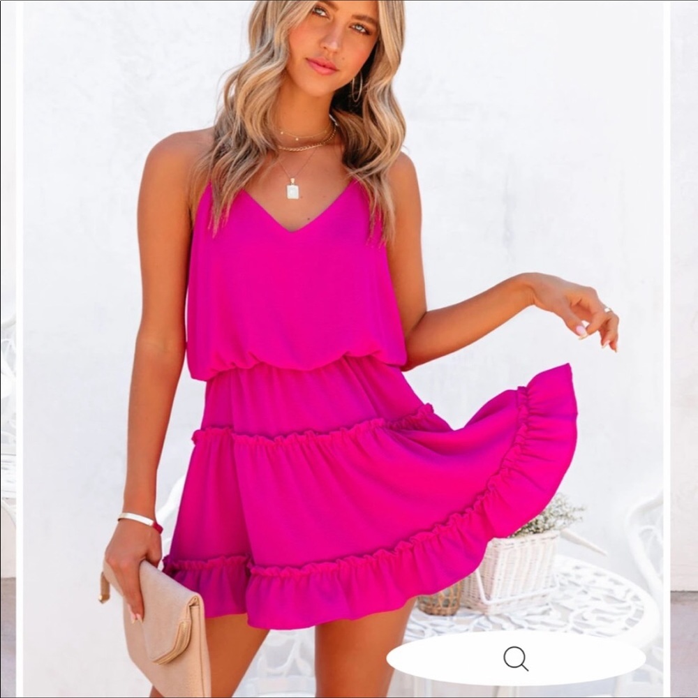 Vici Karty Tiered Dress